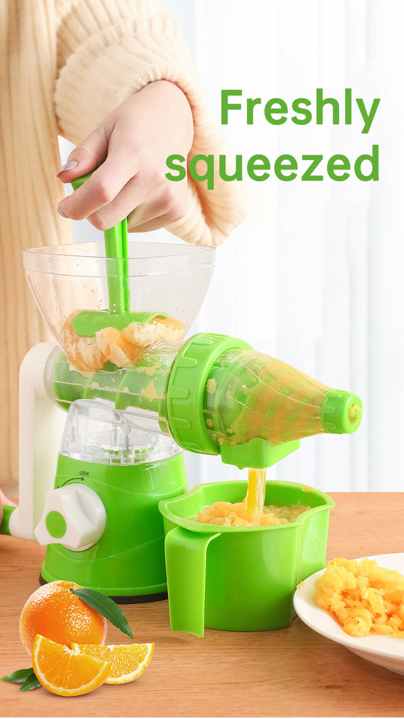 Multifunctional manual rotary juicer
