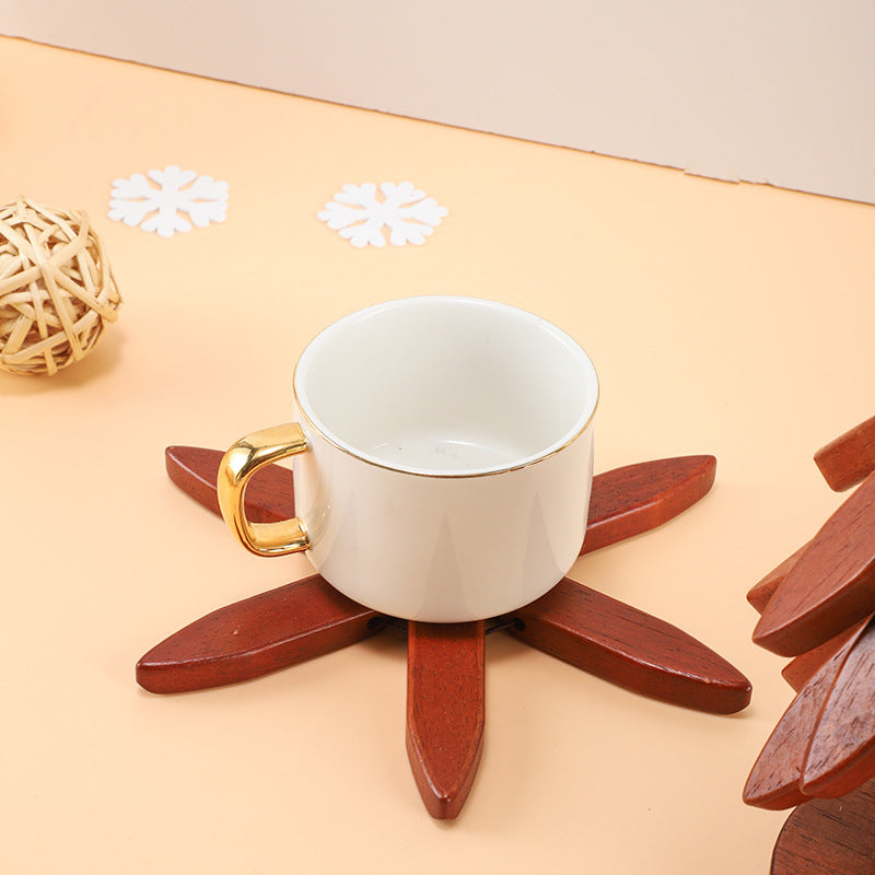 Wooden Creative Walnut Tree Solid Wood Insulation Pad