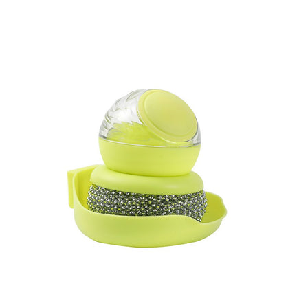 Spherical automatic liquid filling pot brush