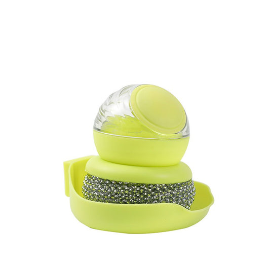 Spherical automatic liquid filling pot brush