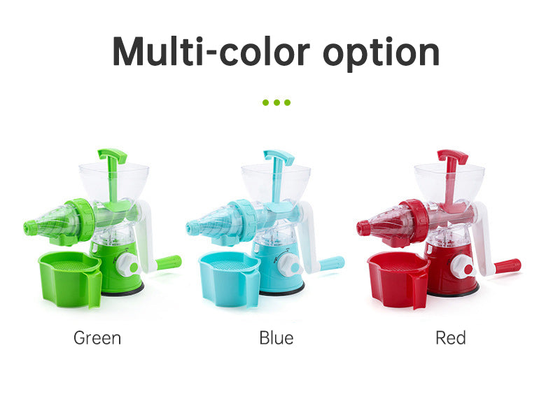 Multifunctional manual rotary juicer