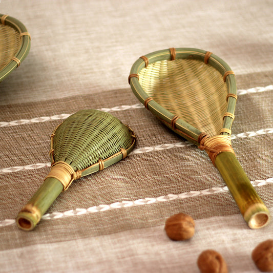 Bamboo strainer spoon