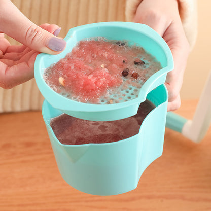 Multifunctional manual rotary juicer