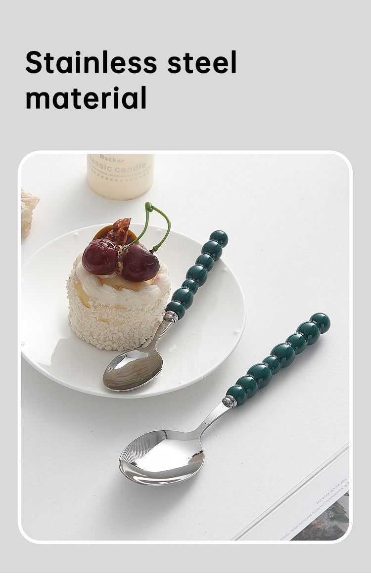 4-piece colorful pearl handle cutlery set