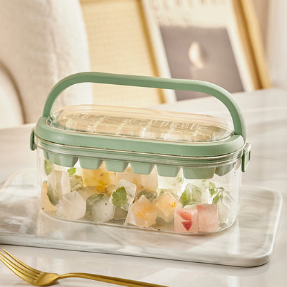 Push-type silicone 2-in-1 ice maker