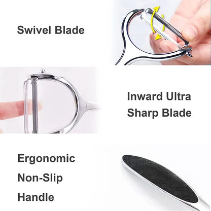 Multifunctional stainless steel peeler