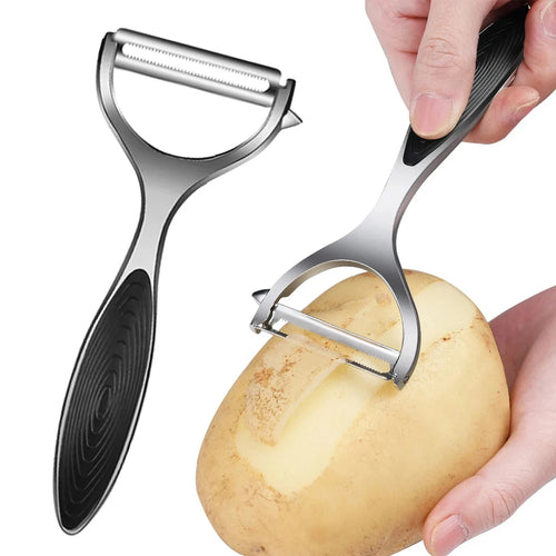 Multifunctional stainless steel peeler