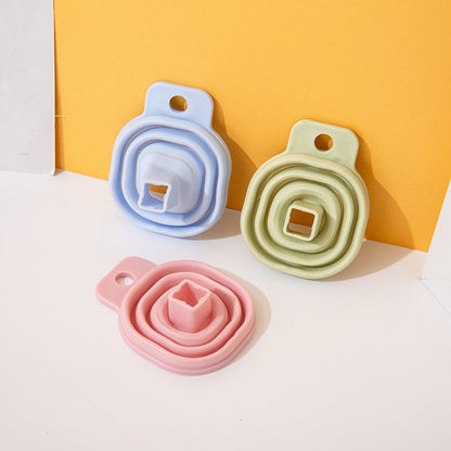 Silicone foldable telescopic long neck funnel