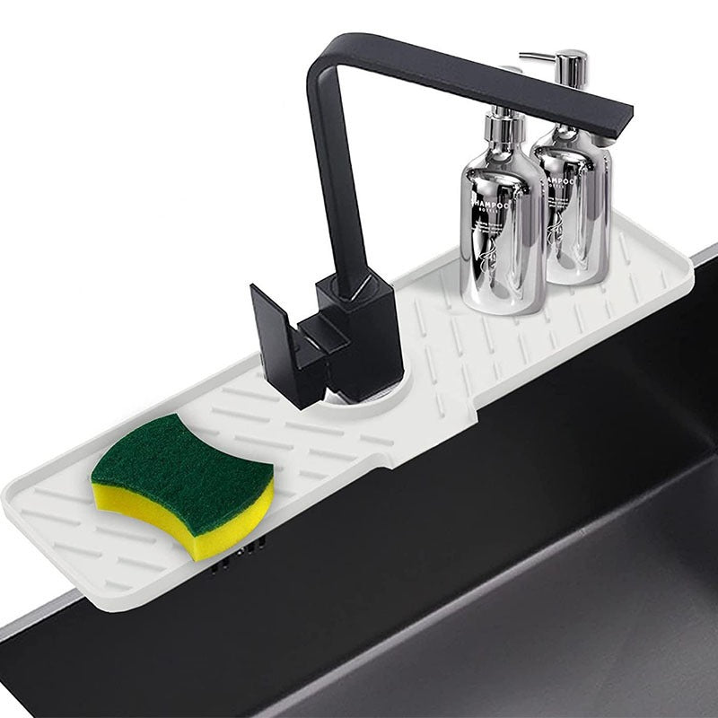 Silicone foldable sink splash pad