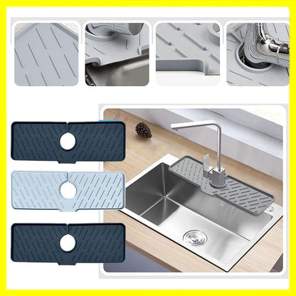 Silicone foldable sink splash pad