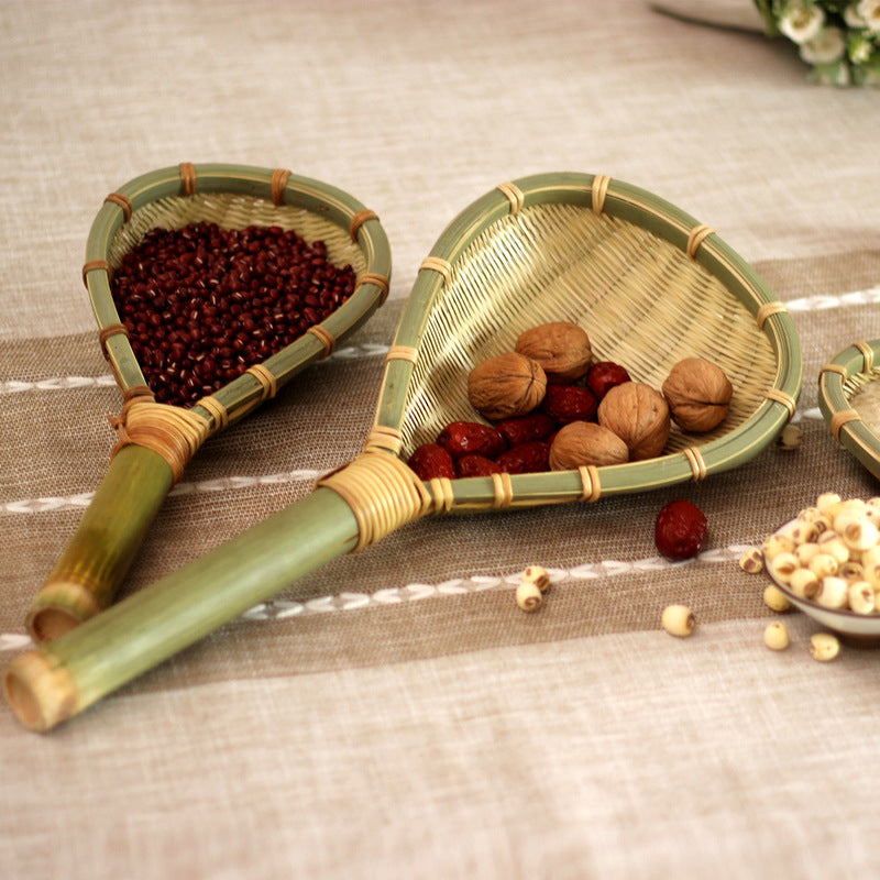Bamboo strainer spoon
