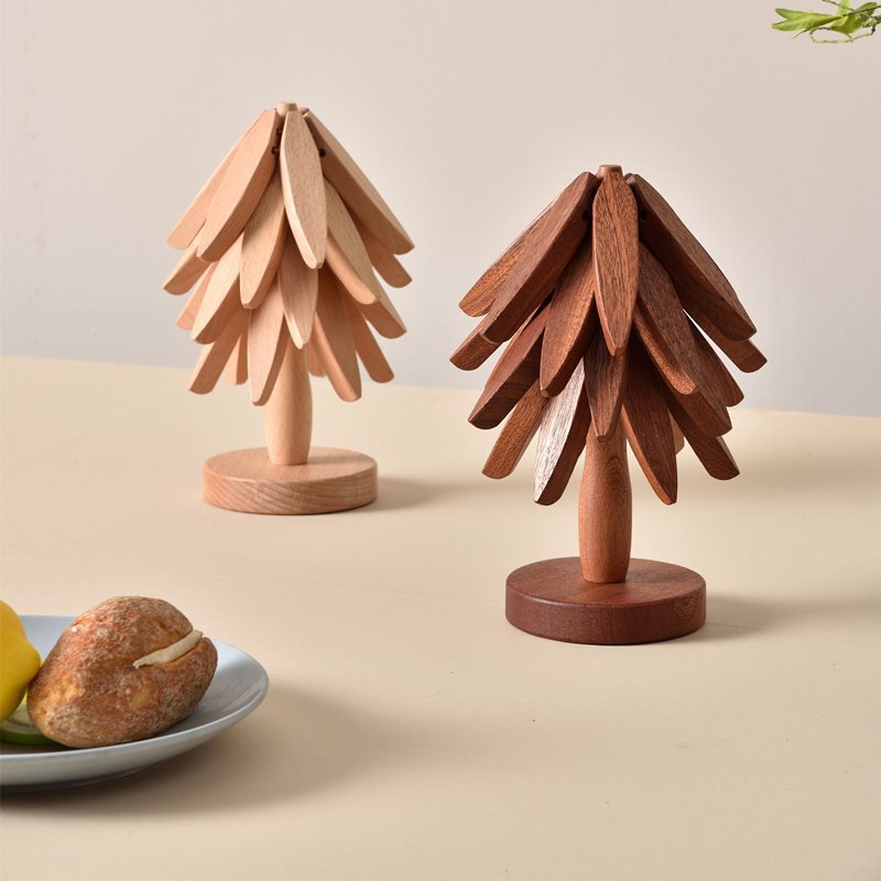 Wooden Creative Walnut Tree Solid Wood Insulation Pad