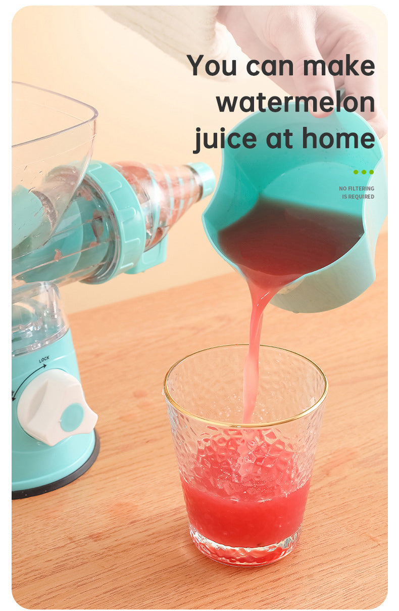Multifunctional manual rotary juicer