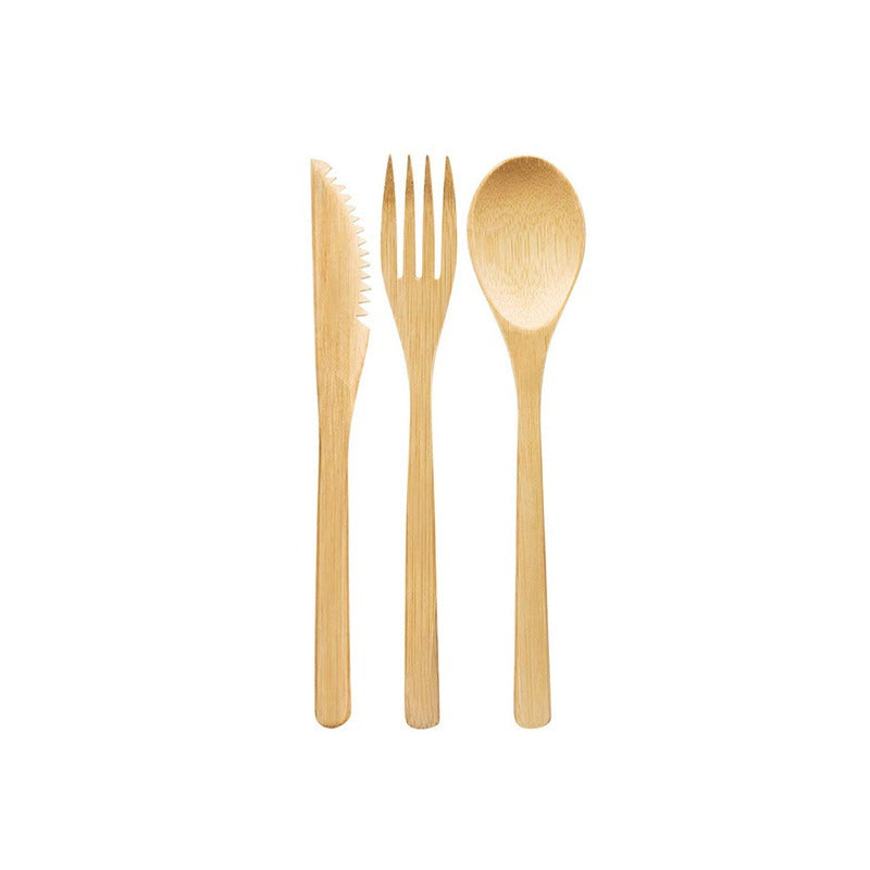 Bamboo knife, fork and spoon 20CM set