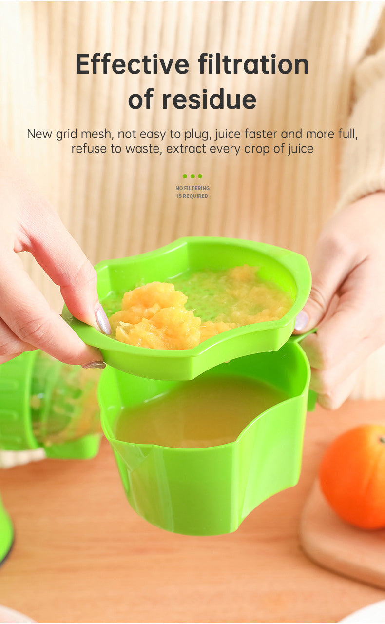 Multifunctional manual rotary juicer