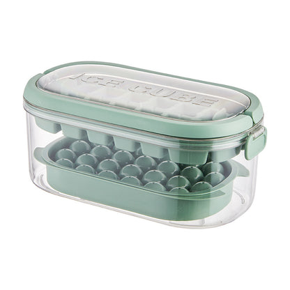Push-type silicone 2-in-1 ice maker