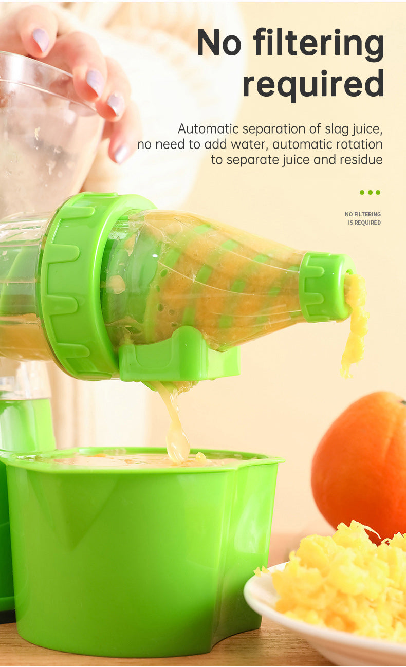 Multifunctional manual rotary juicer