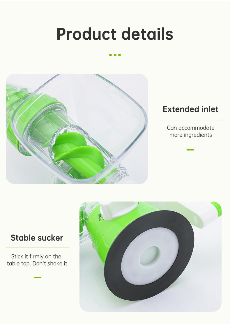 Multifunctional manual rotary juicer