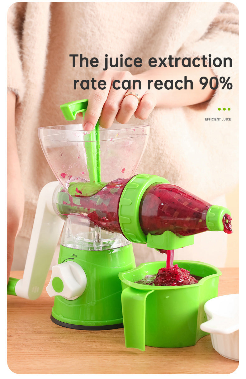 Multifunctional manual rotary juicer