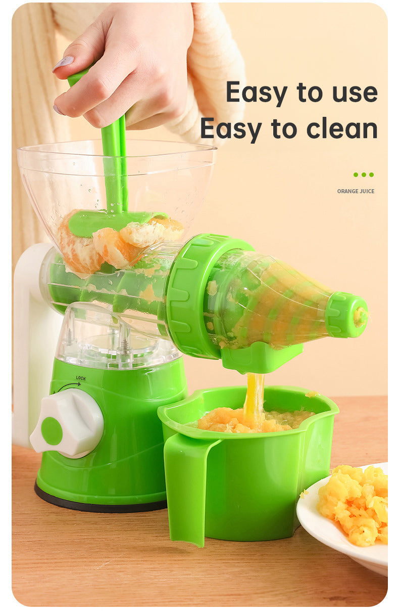 Multifunctional manual rotary juicer