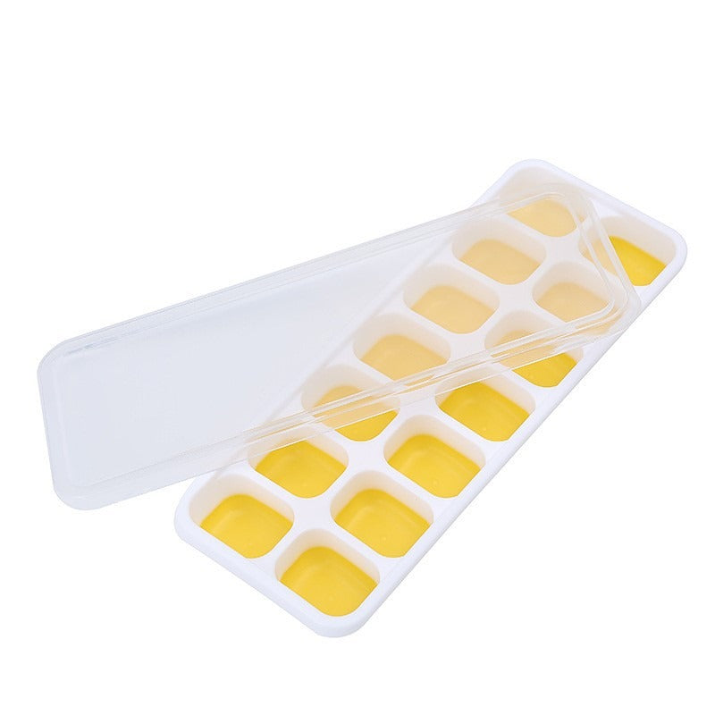 14 Square Food Grade Ice Cube Molds with Lids