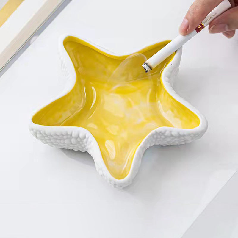 Fashion Starfish Ceramic Ashtray