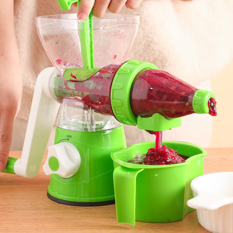 Multifunctional manual rotary juicer