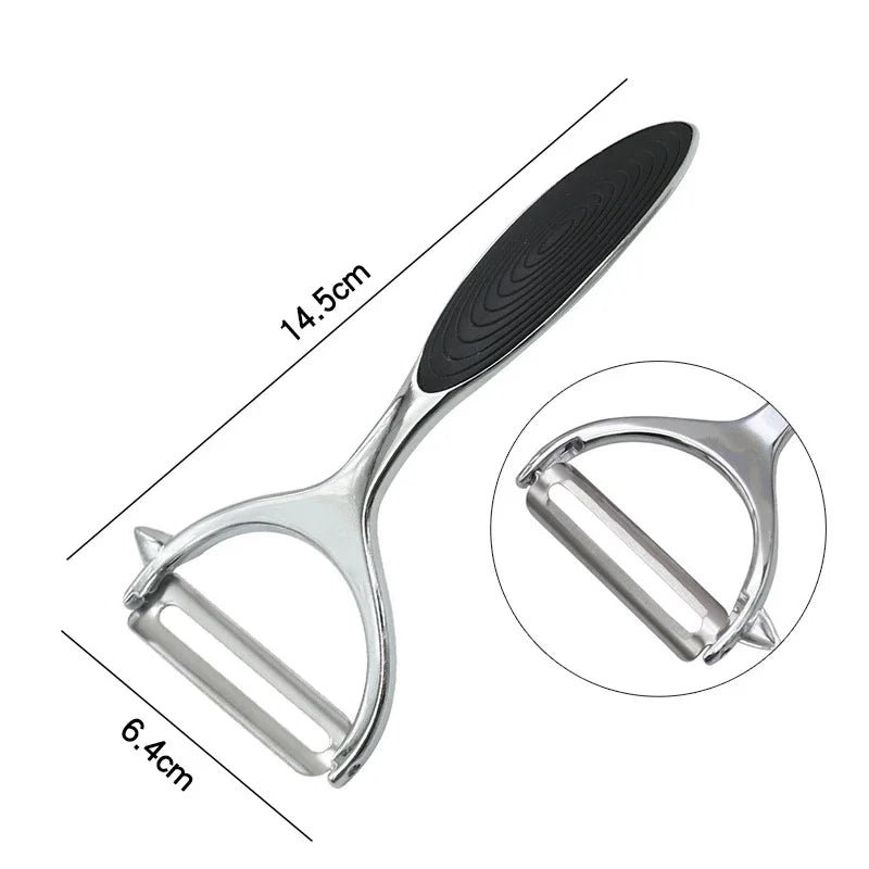 Multifunctional stainless steel peeler