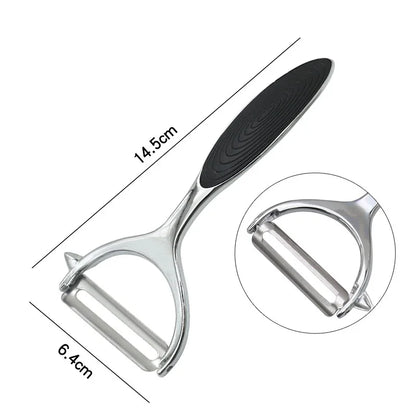 Multifunctional stainless steel peeler