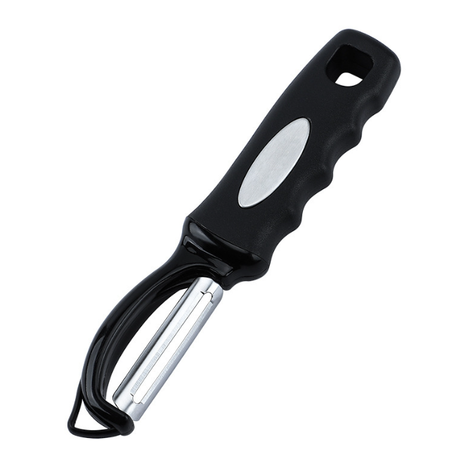 Rotating non-slip vegetable and fruit peeler