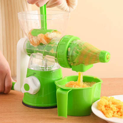Multifunctional manual rotary juicer