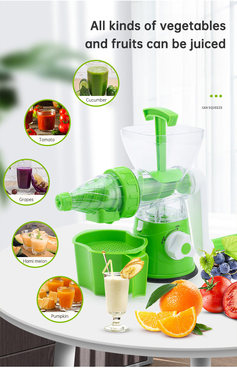 Multifunctional manual rotary juicer