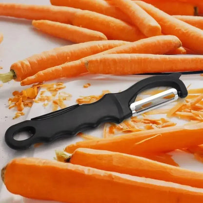 Rotating non-slip vegetable and fruit peeler