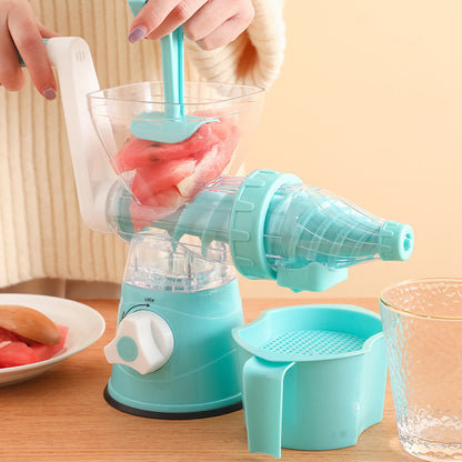 Multifunctional manual rotary juicer